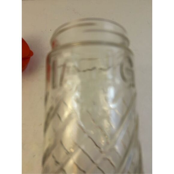 Tang glass pitcher 1qt orange handle anchor hocking #16 - Picture 6 of 6